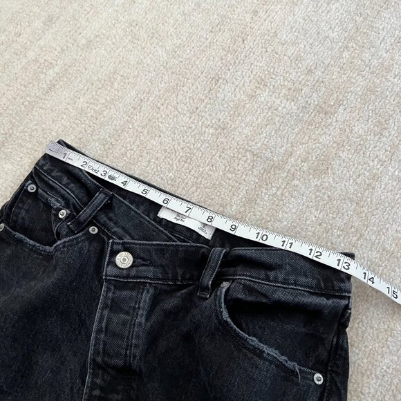 Abercrombie & Fitch High Waisted Dad Jeans Button Fly 26 / 2 Long - Picture 8 of 11